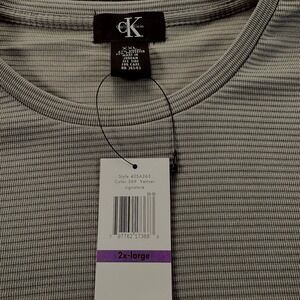Calvin Klein NWT Men's Muted Dusty Olive (Vetiver) Ribbed T-Shirt SZ XXL
